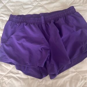 All in Motion Purple Athletic Shorts Lightweight Elastic Waist